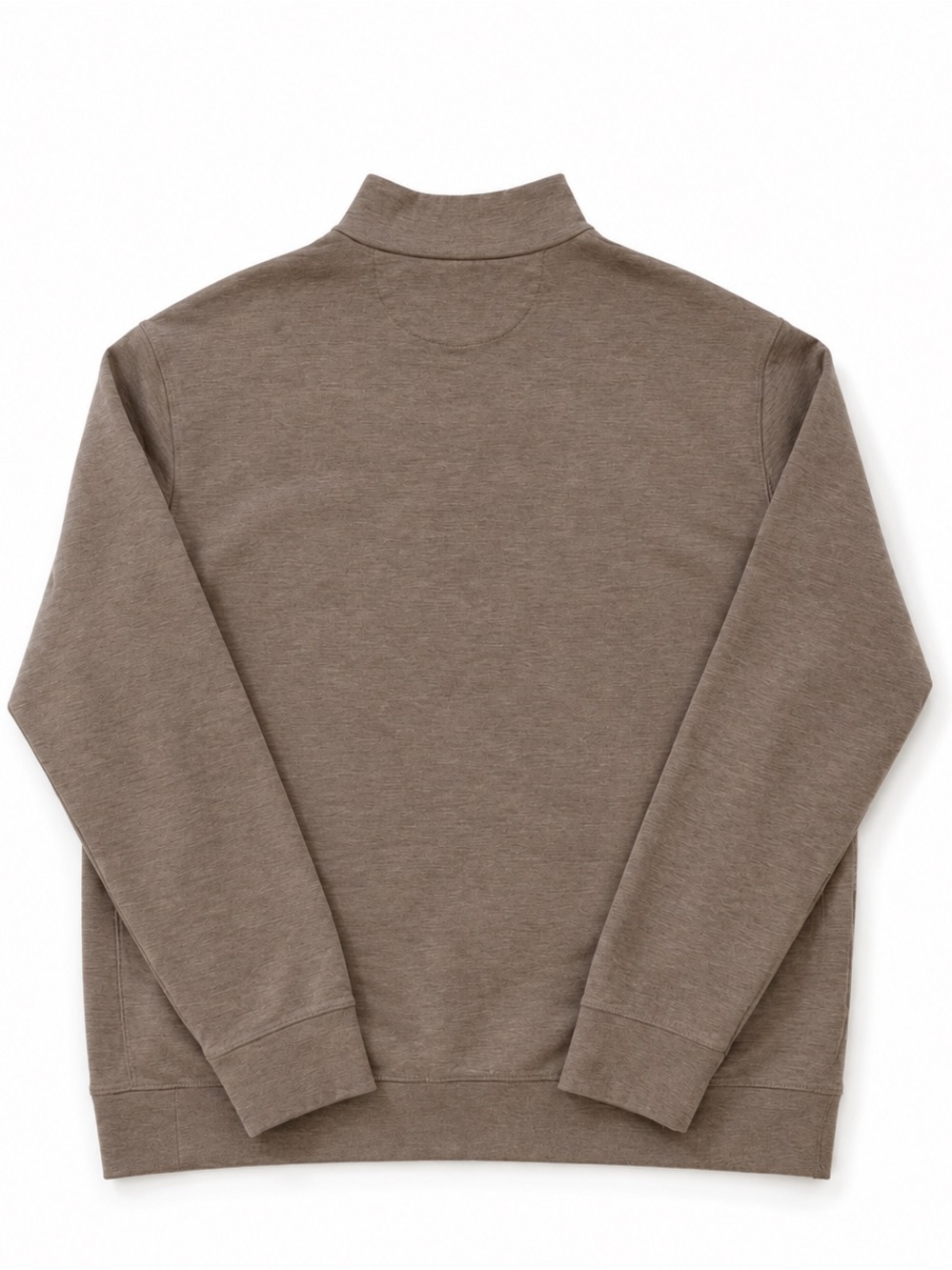 Polo Ralph Lauren XL Brown Heather Long Sleeve Quarter Zip Pullover Sweatshirt - Picture 3 of 4